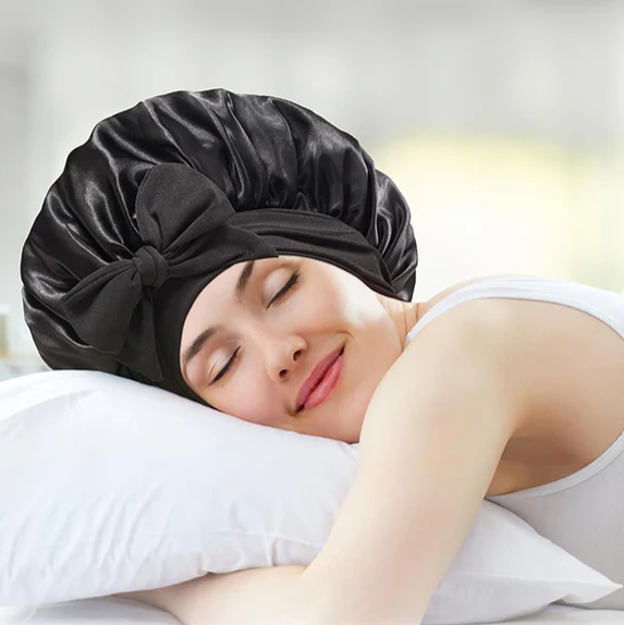 Bonnet de Nuit pour Cheveux en Satin